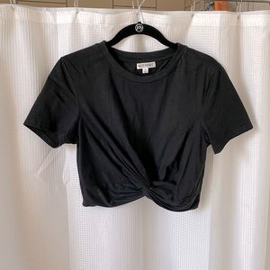 Black Crop top
